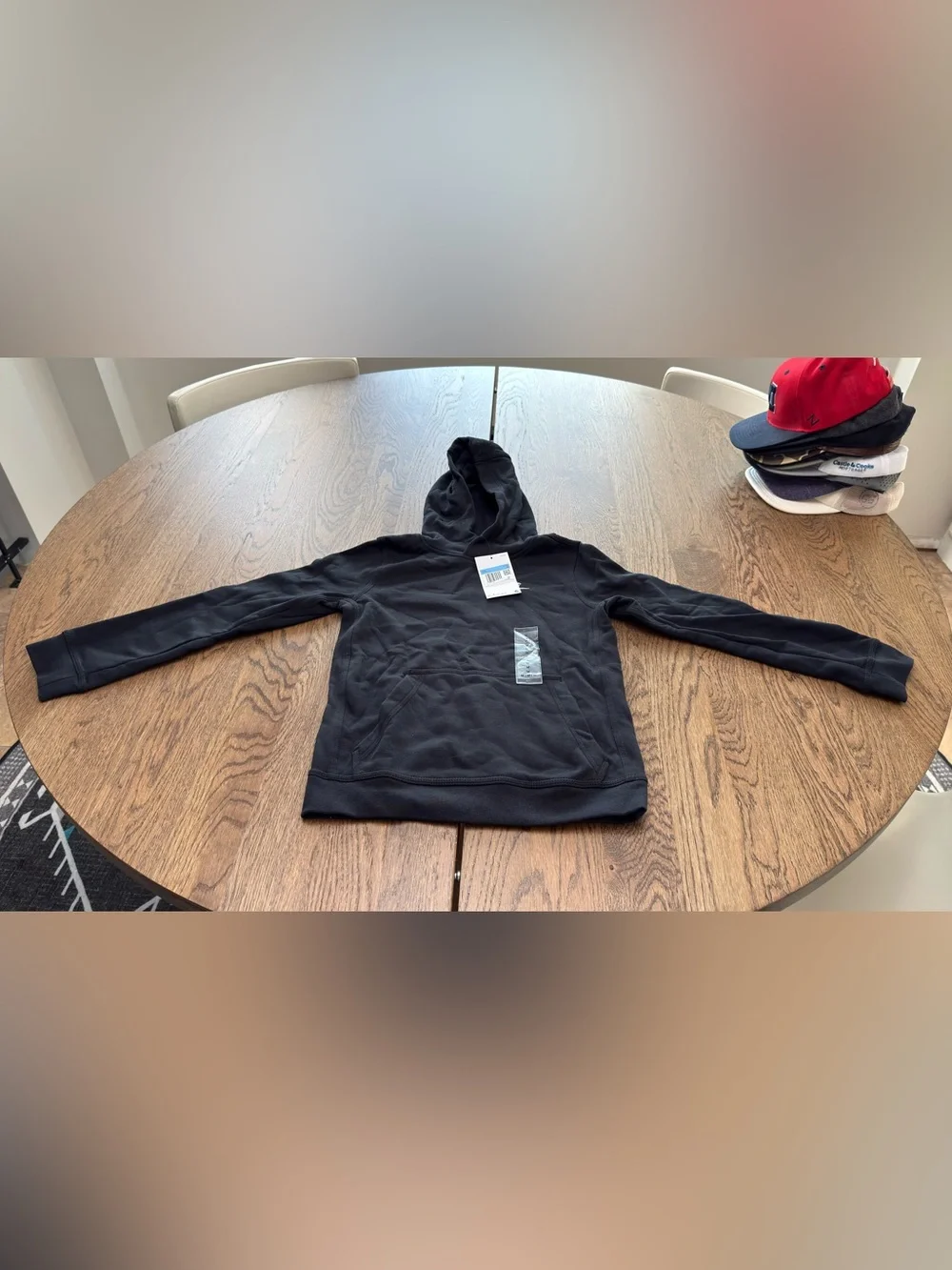 NEW! Nike Black Hoodie with White Swoosh Logo
